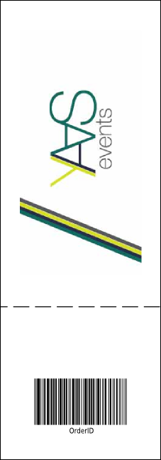 Sports Blue and Gold Raffle Ticket Product Back