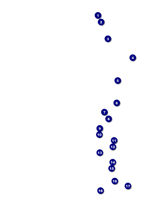 Comedy Spirals Flyer Front Field Markers