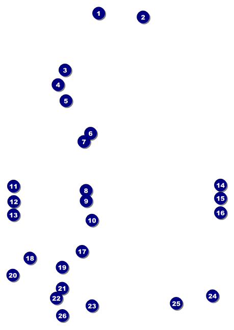 Football Lights Postcard Front Field Markers