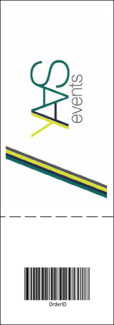 Football Ribbon Event Ticket Product Back
