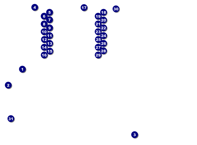 Football Schedule Invitation Front Field Markers