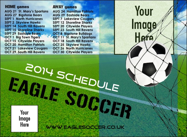 Football Schedule Invitation Product Front