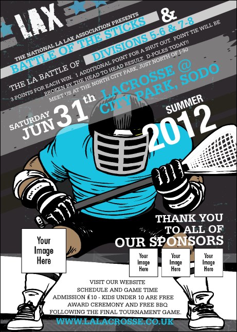 Lacrosse LAX Stick Postcard Product Front