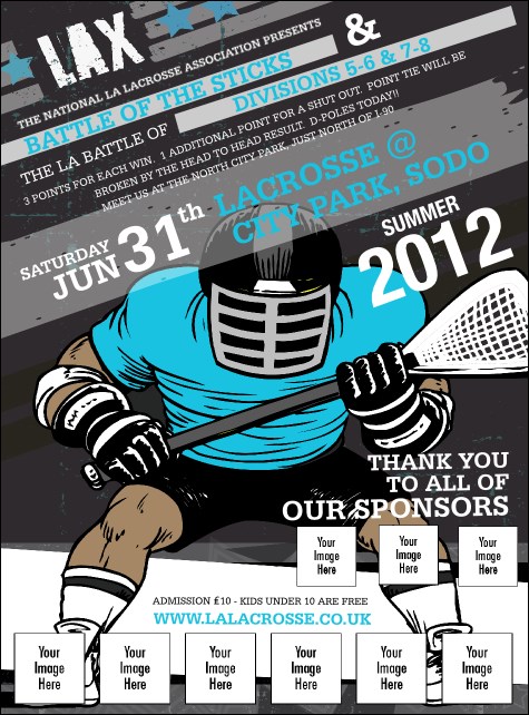Lacrosse LAX Stick Image Flyer Product Front