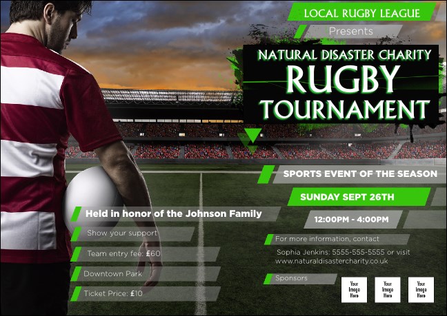 Rugby Stadium Postcard Product Front