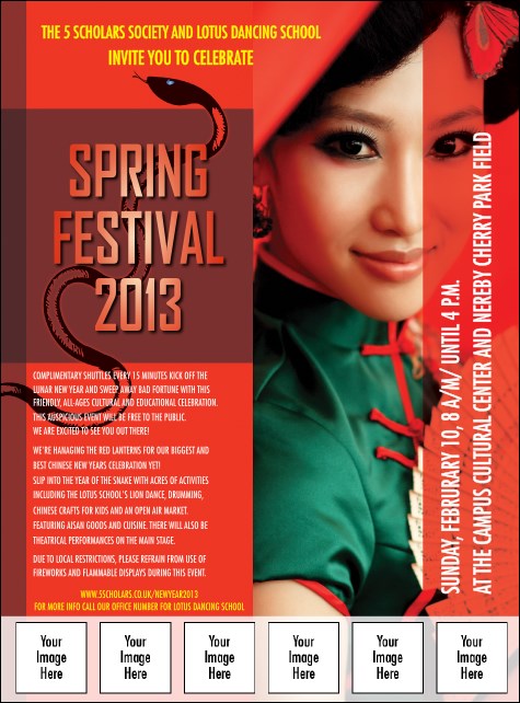 Chinese New Year Snake Image Flyer Product Front