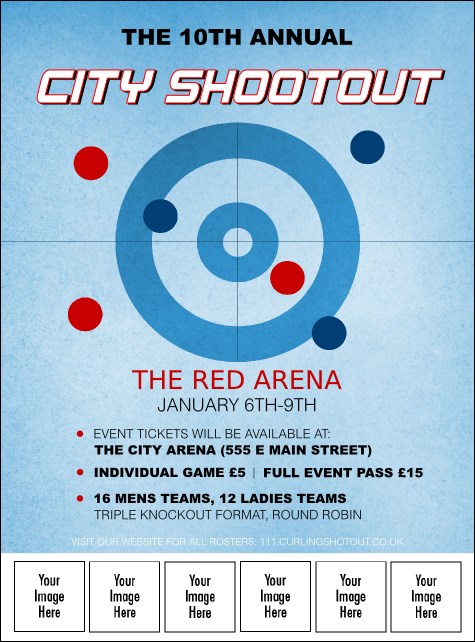 Curling Image Flyer Product Front