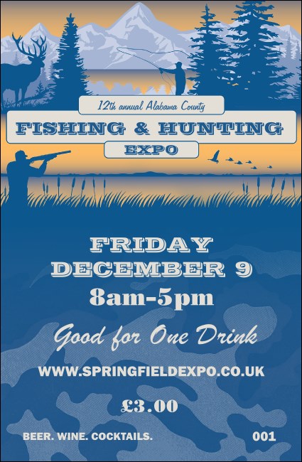 Fishing and Hunting Expo Drink Ticket Product Front