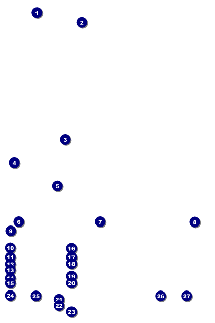 Football Green Poster Front Field Markers