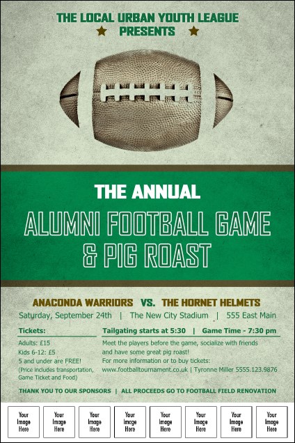 Football Green Image Poster Product Front