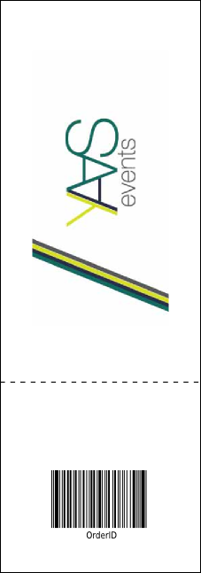 Football Green Event Ticket Product Back