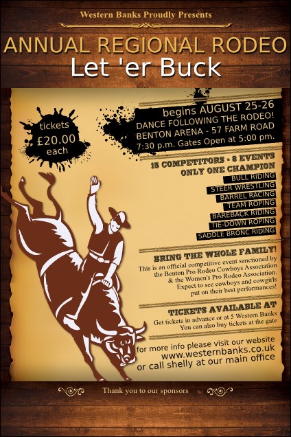 Rodeo Rustic Poster Product Front