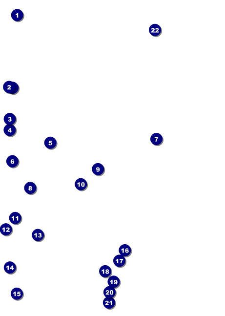 Roller Derby Postcard Front Field Markers