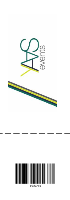 Roller Derby Event Ticket Product Back