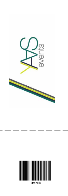 Softball Event Ticket Product Back