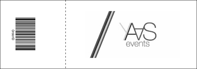 All Purpose Geometric Black and White Raffle Ticket Product Back