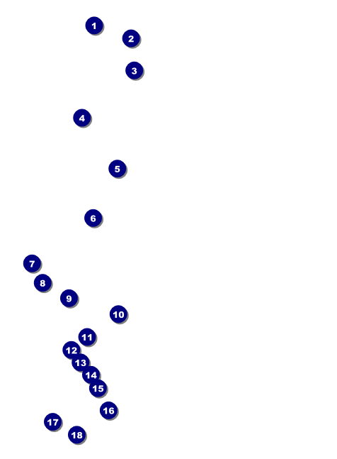 All Purpose Building and Streetlights Black and White  Invitation Front Field Markers