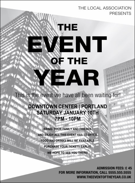 All Purpose buildings Black and White Flyer Product Front