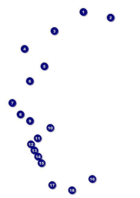 All Purpose buildings Black and White Postcard Front Field Markers