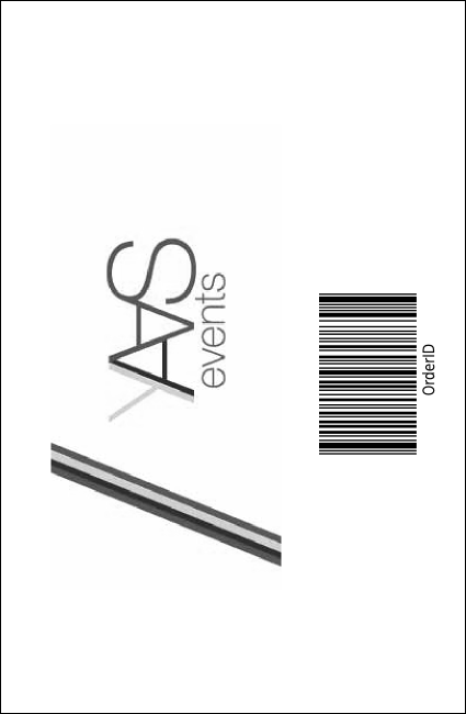 All Purpose  Corners Black and White Drink Ticket Product Back