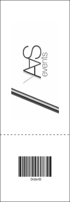All Purpose Skyline Black and White Raffle Ticket Product Back