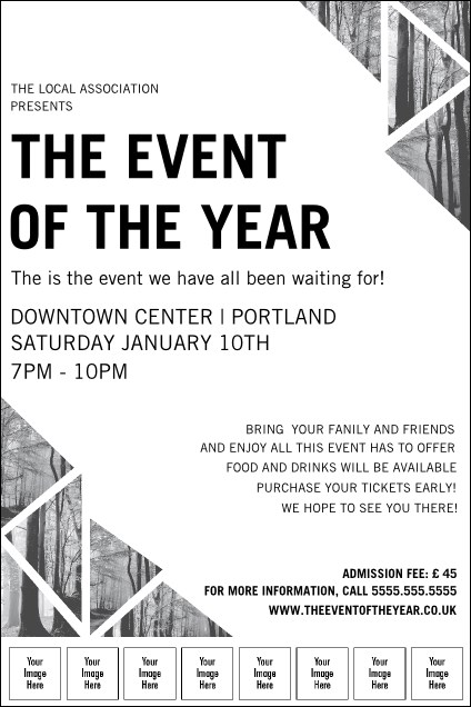 All Purpose Trees Black & White Image Poster Product Front