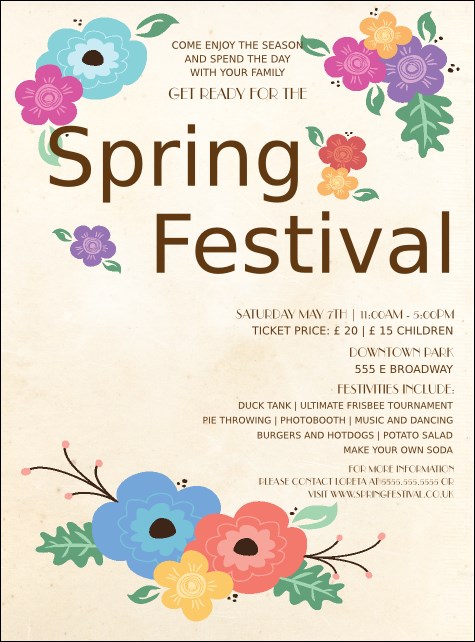 Spring Festival Flyer Product Front