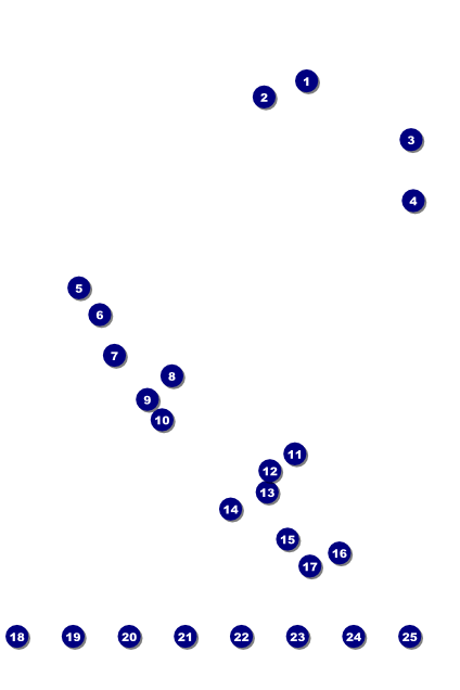 All Purpose Triangles 2 Black and White Image Poster Front Field Markers