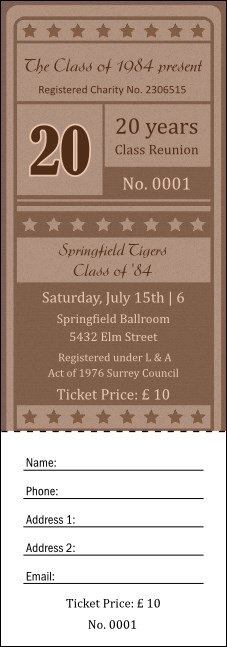 Reunion 2 Raffle Ticket Product Front
