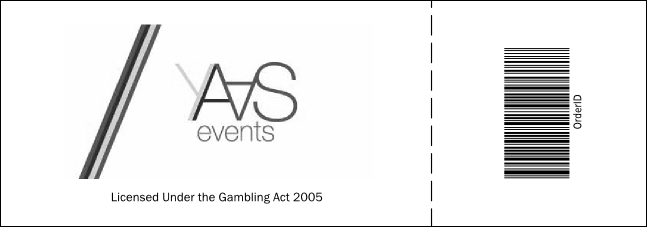 Retro Chalkboard Raffle Ticket Product Back