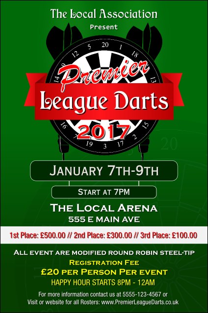 Premier League Darts 2017 Poster