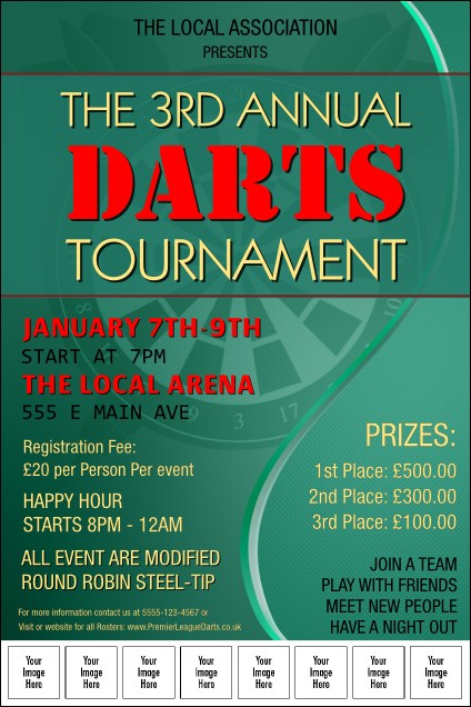 Dart Tournament Image Poster Product Front