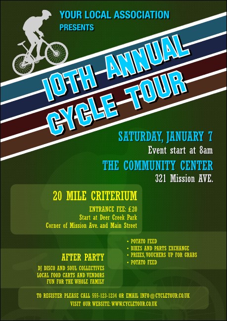 Cycle Tour Postcard Product Front