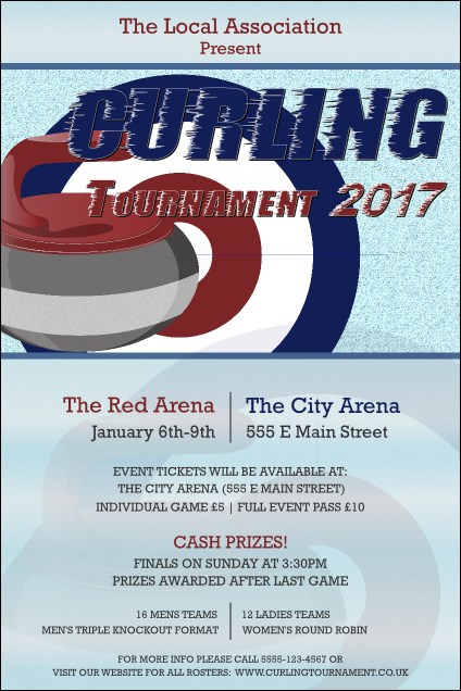 Curling Tournament 2017 Poster