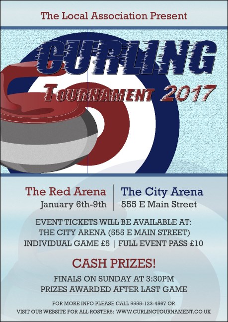 Curling Tournament 2017 Postcard Product Front