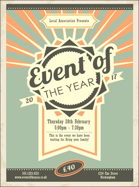 Retro Flyer Product Front