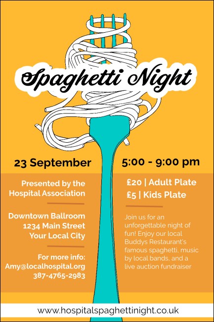 Retro Spaghetti Poster