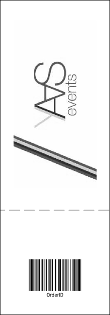 Your Image Black Raffle Ticket 0007 Product Back