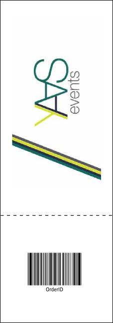 Abstract Lights Reserved Event Ticket Product Back