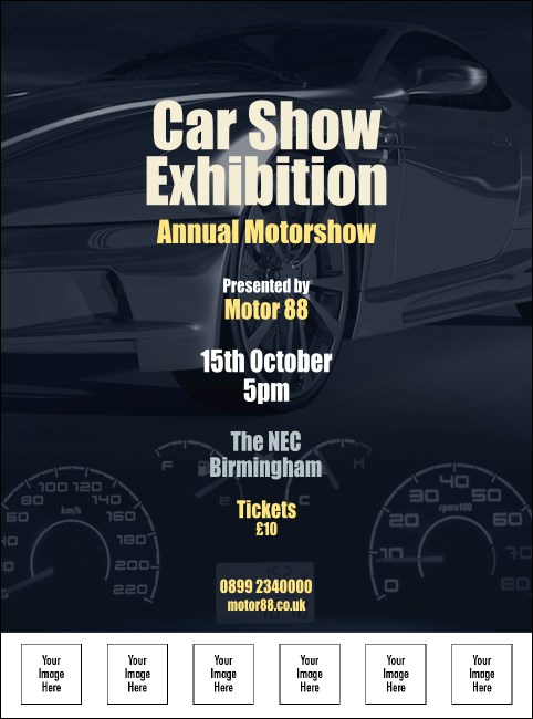 Car Show Speed Dial Flyer Product Front