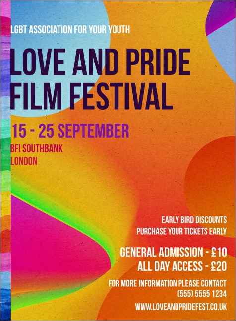 LGBT Film Festival Invitation Product Front