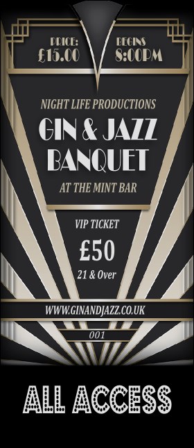 Roaring 20s VIP Pass Product Front