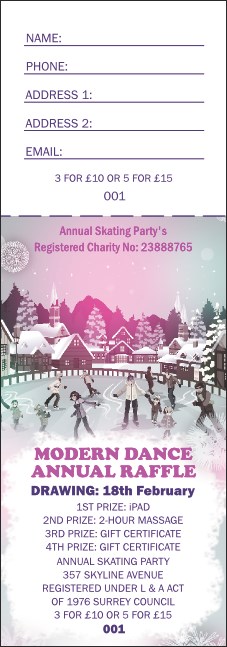 Skating Party Raffle Product Front