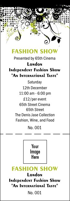 Fashion Show General Admission Ticket Product Front