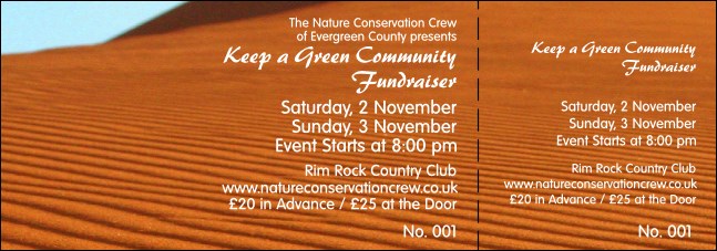 Nature Series - Desert General Admission Ticket Product Front