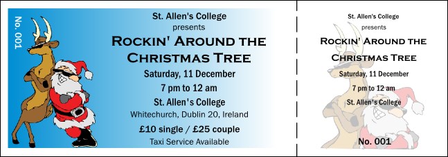 Cool Christmas General Admission Ticket 001 Product Front
