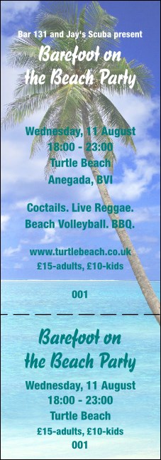 Palm Tree General Admission Ticket Product Front