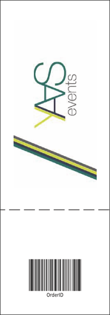 Golf Photo Event Ticket Product Back