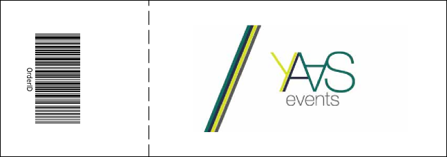 Fancy Event Ticket Product Back