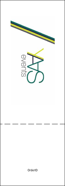 Your Image Concert Green Event Ticket Product Back